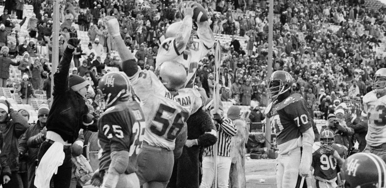 Arrow Beyond the Call: Notre Dame vs Houston Jan. 2, 1979, | Cotton Bowl Classic