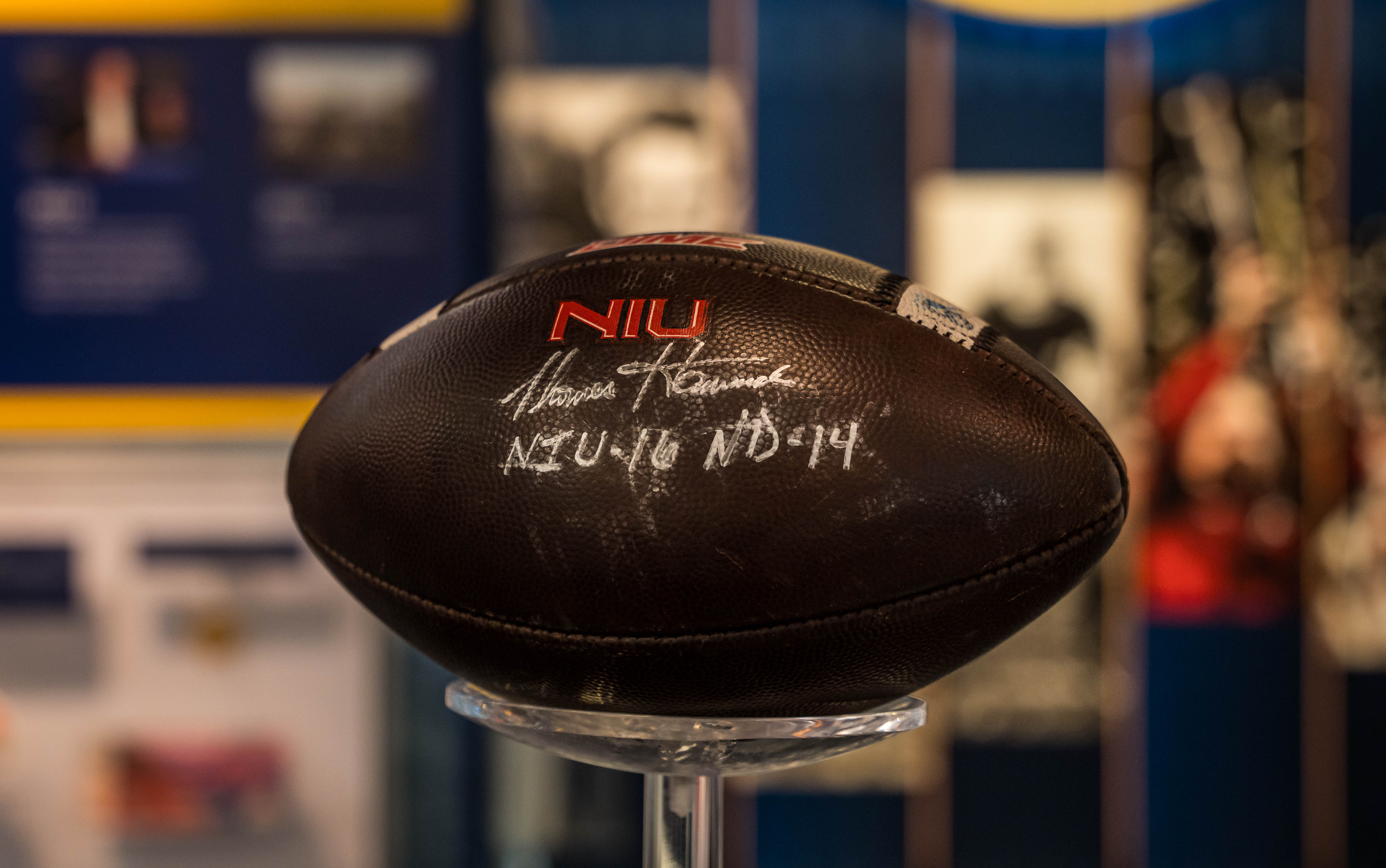 New to the Archives: Northern Illinois Coach Thomas Hammock’s Cap and Shirt